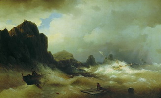 Кораблекрушение (И.К. Айвазовский, 1843 г.)