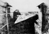 Вид из окна (первая фотография в мире, 1826 г.)